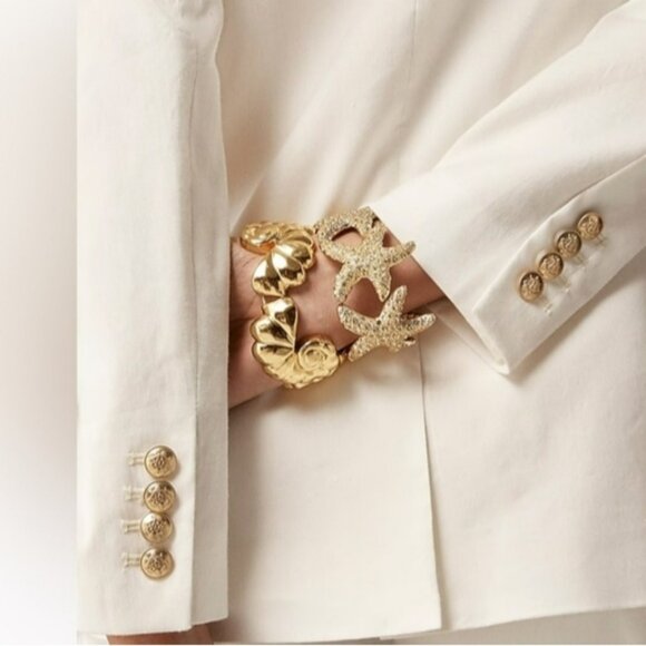 J. Crew Madelen Linen Blend Blazer Cream Size 6‎ - Picture 3 of 12